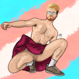 Portrait of Eddy, FtM model and activist that is very famous online and always support art and equal rights.