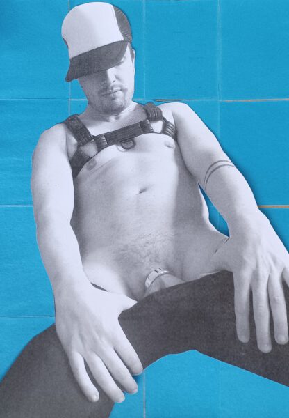 collage art of berliner fetish guy