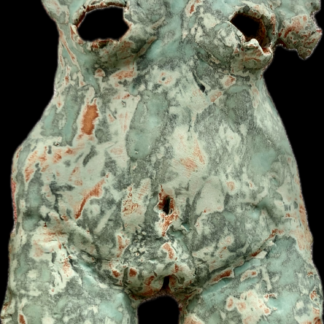 weiblicher Torso, glasierte Keramik