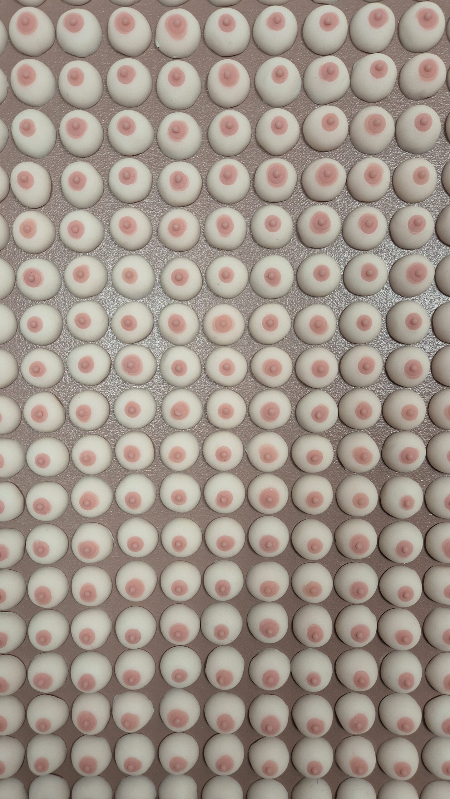 Amazons, silicone, acrylic on linen canvas, 100cm x 100cm, 2026, Sylvester Zagato